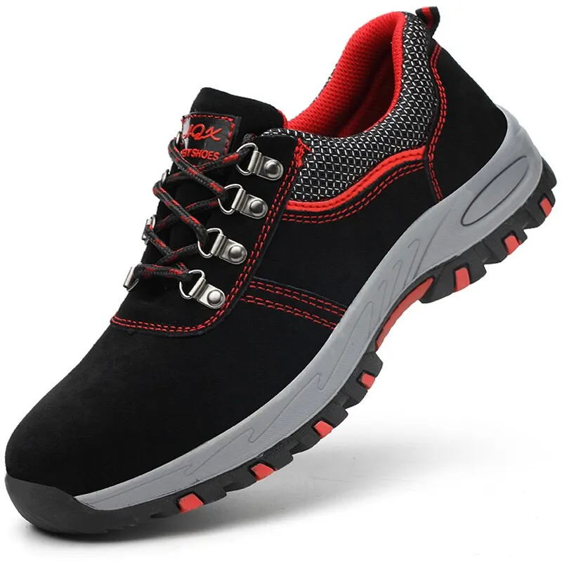 Indestructible Men Shoes Anti-puncture Safety Shoes Work Sneakers Male Hiking Shoes Anti-smash Steel Toe Shoes Security Footwear