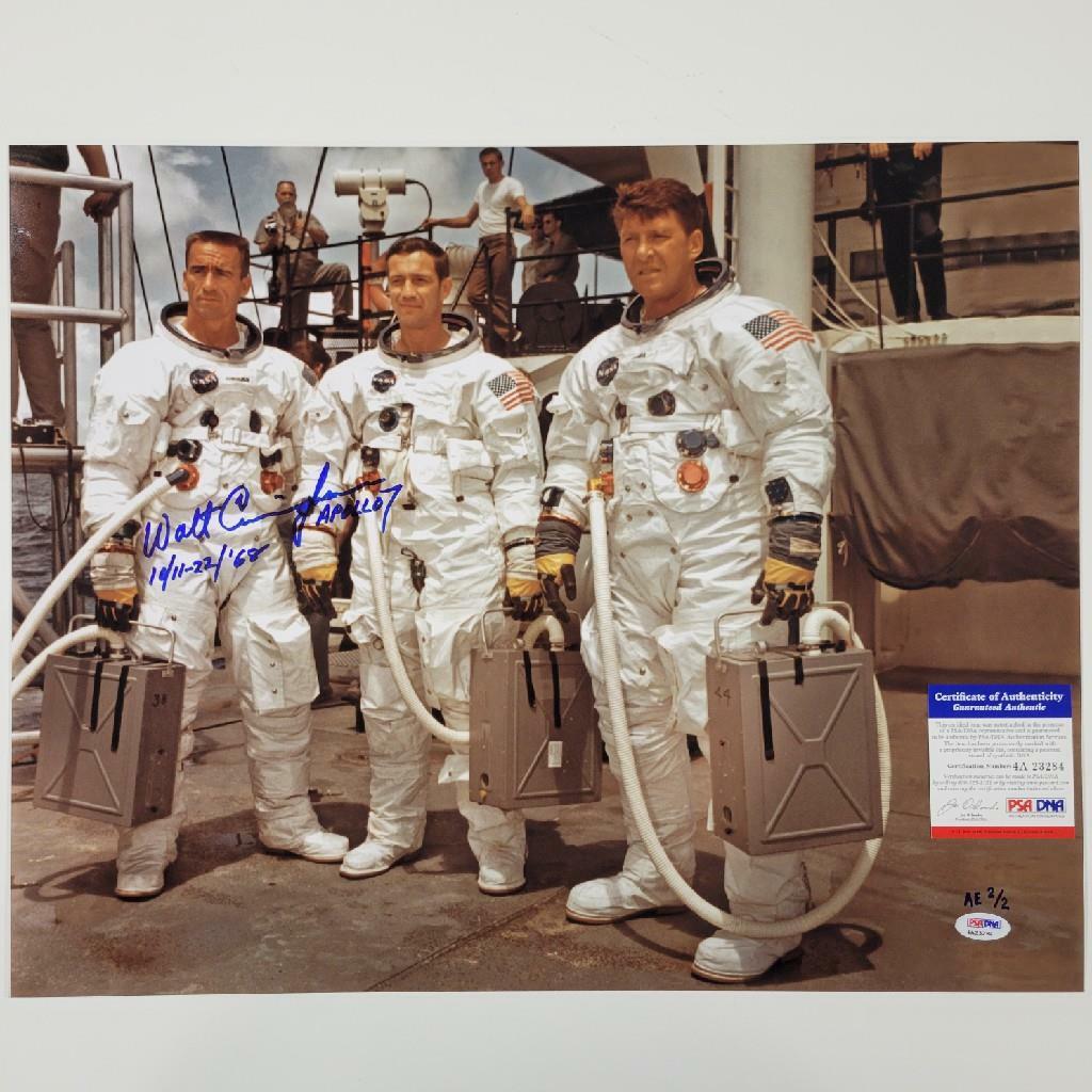 Walt Cunningham signed Apollo 7 Astronaut 16x20 Photo Poster painting #3 Autograph ~ PSA COA