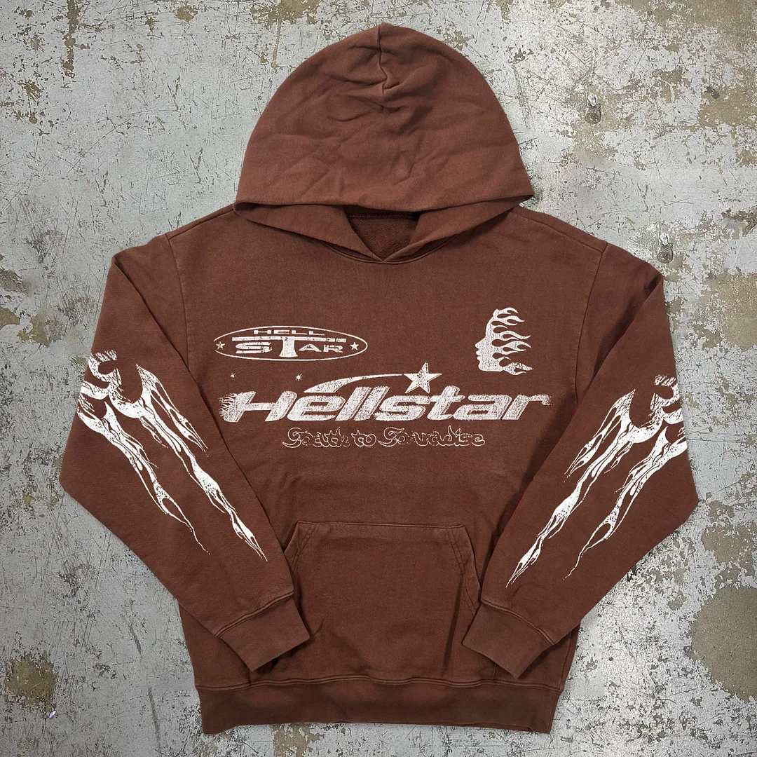 Retro Trendy Logo Casual Hoodie