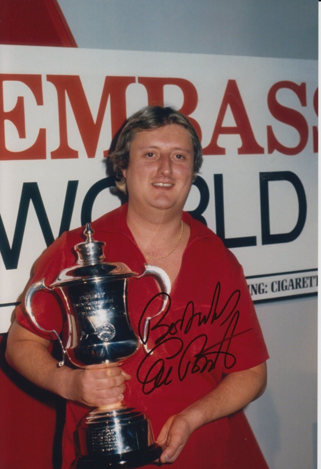 Eric Bristow Hand Signed 12x8 Photo Poster painting - Dart Autograph.