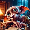 Harry Potter Dobby - runder Bohrer Diamantmalerei - 40*40cm
