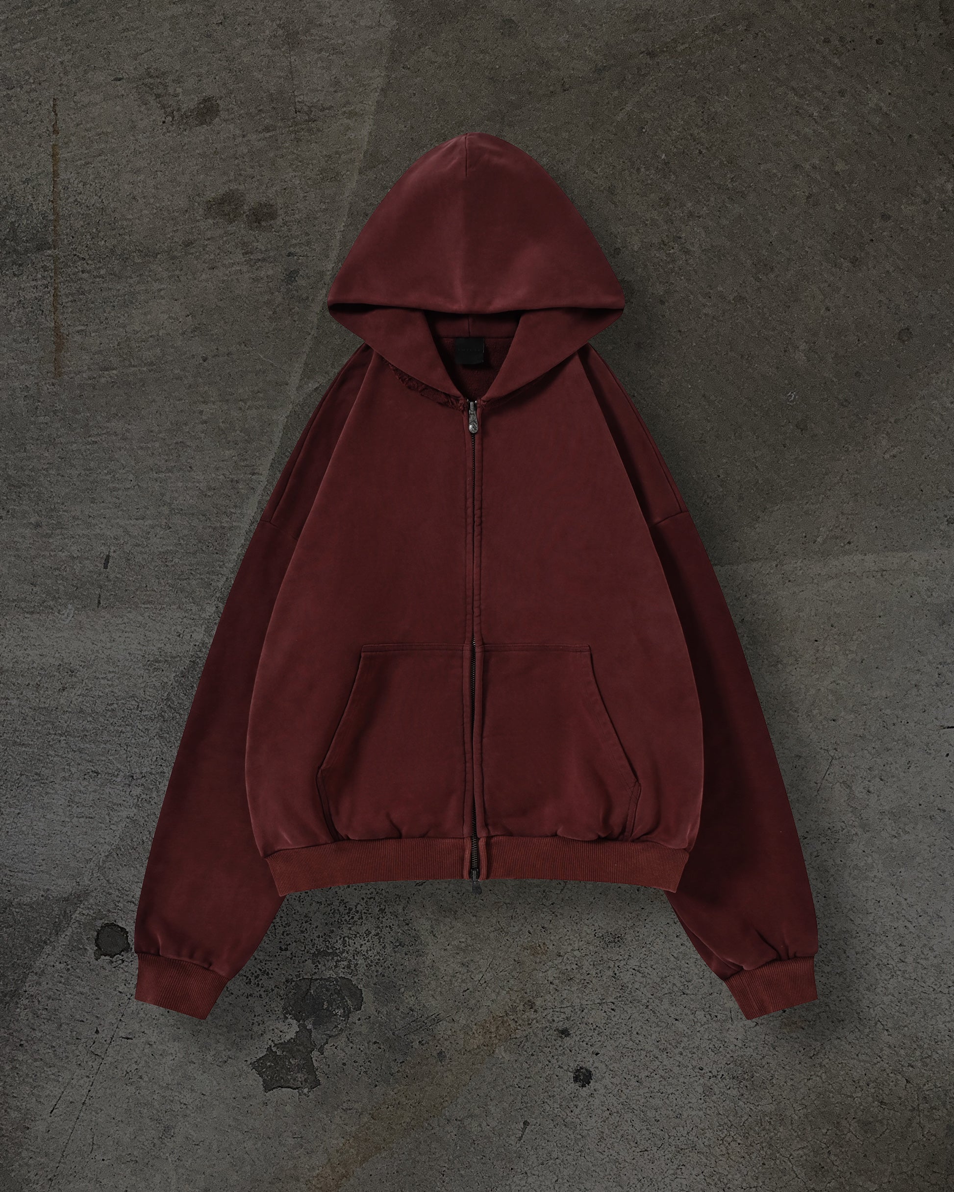 BLANK ZIPUP (CRIMSON)