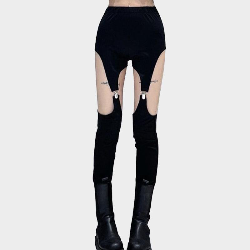 Hollow Out Legs Pants