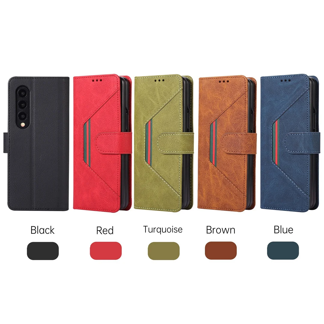 Suitable for Samsung Z Fold5/4 mobile phone case flip leather case