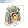 >SALE<Acrylic Christmas Fireplace Double Sided Diamond Painting Paper Towel Holder
