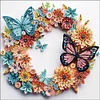 Butterfly Wreath-Crystal Rhinestone Diamond Painting