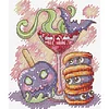 Halloween Desserts-14CT Stamped Cross Stitch 17*18cm/6.69*7.09in tapestrymarket