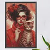 uk.everydayedeals (Limited Stock)Diamond Painting - Round AB Drills - Ice Cream Girl(45*65cm)