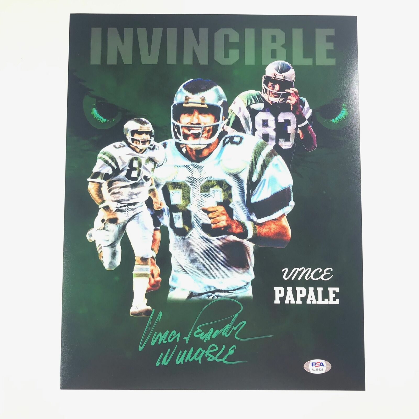 VINCENT PAPALE signed 11x14 Photo Poster painting PSA/DNA Philadelphia Eagles Autographed