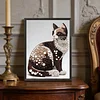 Brown Cat-Special Shaped Diamond Painting