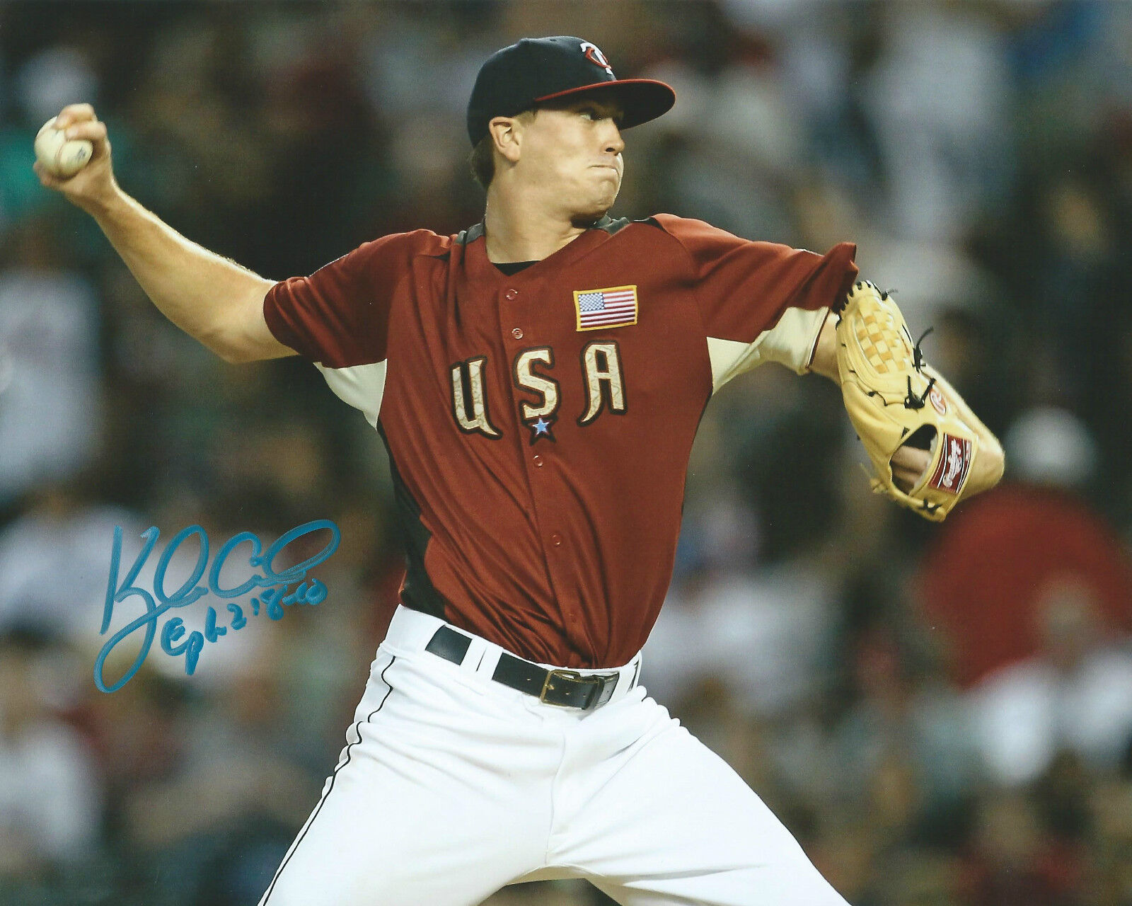 Kyle Gibson *MINNESOTA TWINS* Signed Autographed 8x10 Photo Poster painting K1 COA GFA