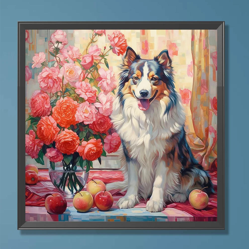 Full Round Diamond Painting 30*30cm - Shepherd Dog
