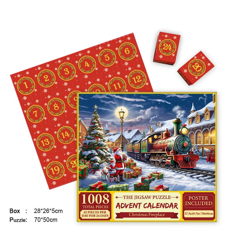 🎄Christmas Advent Calendar Jigsaw Puzzle 1000pcs🧩🎁