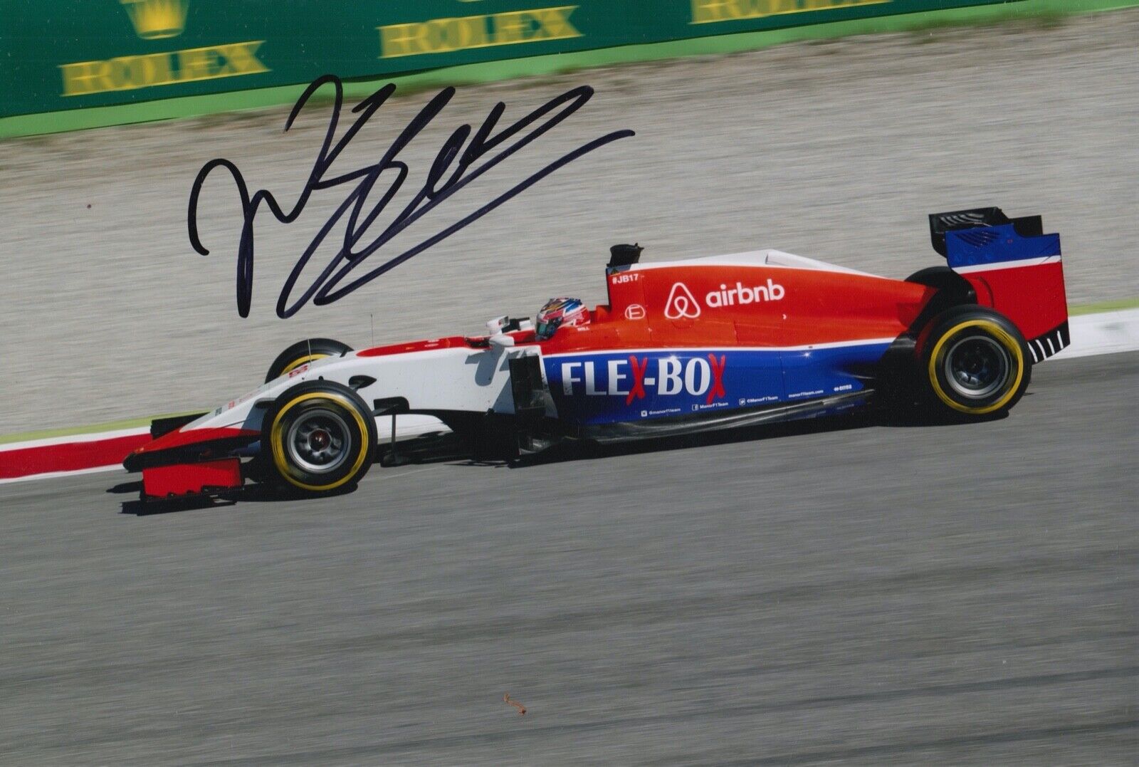 Will Stevens Hand Signed 12x8 Photo Poster painting F1 Autograph Manor Marussia 32