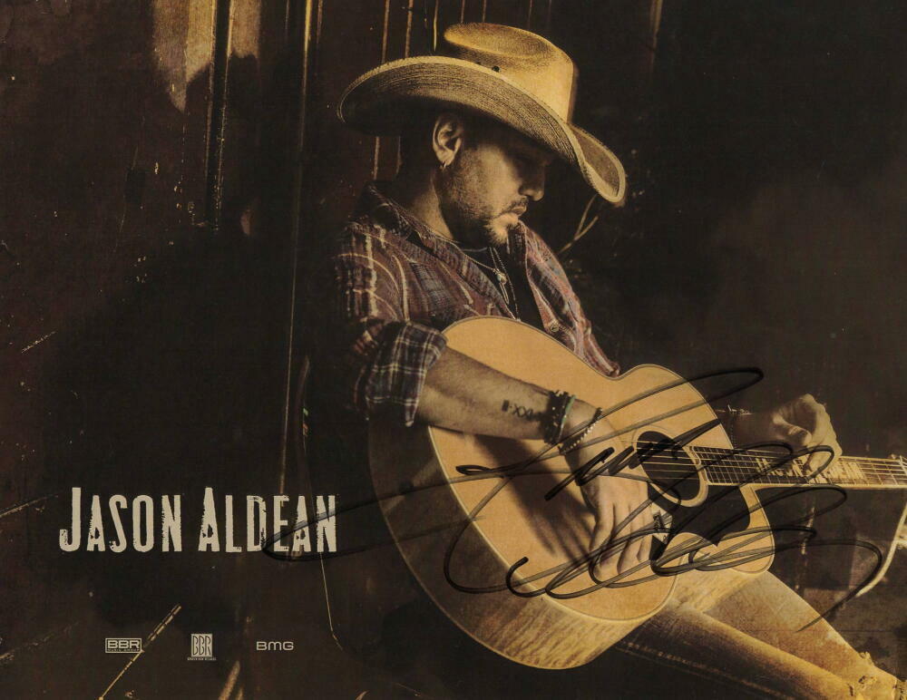 JASON ALDEAN SIGNED AUTOGRAPH 8X10 Photo Poster painting - COUNTRY MUSIC STUD, MY KINDA PARTY