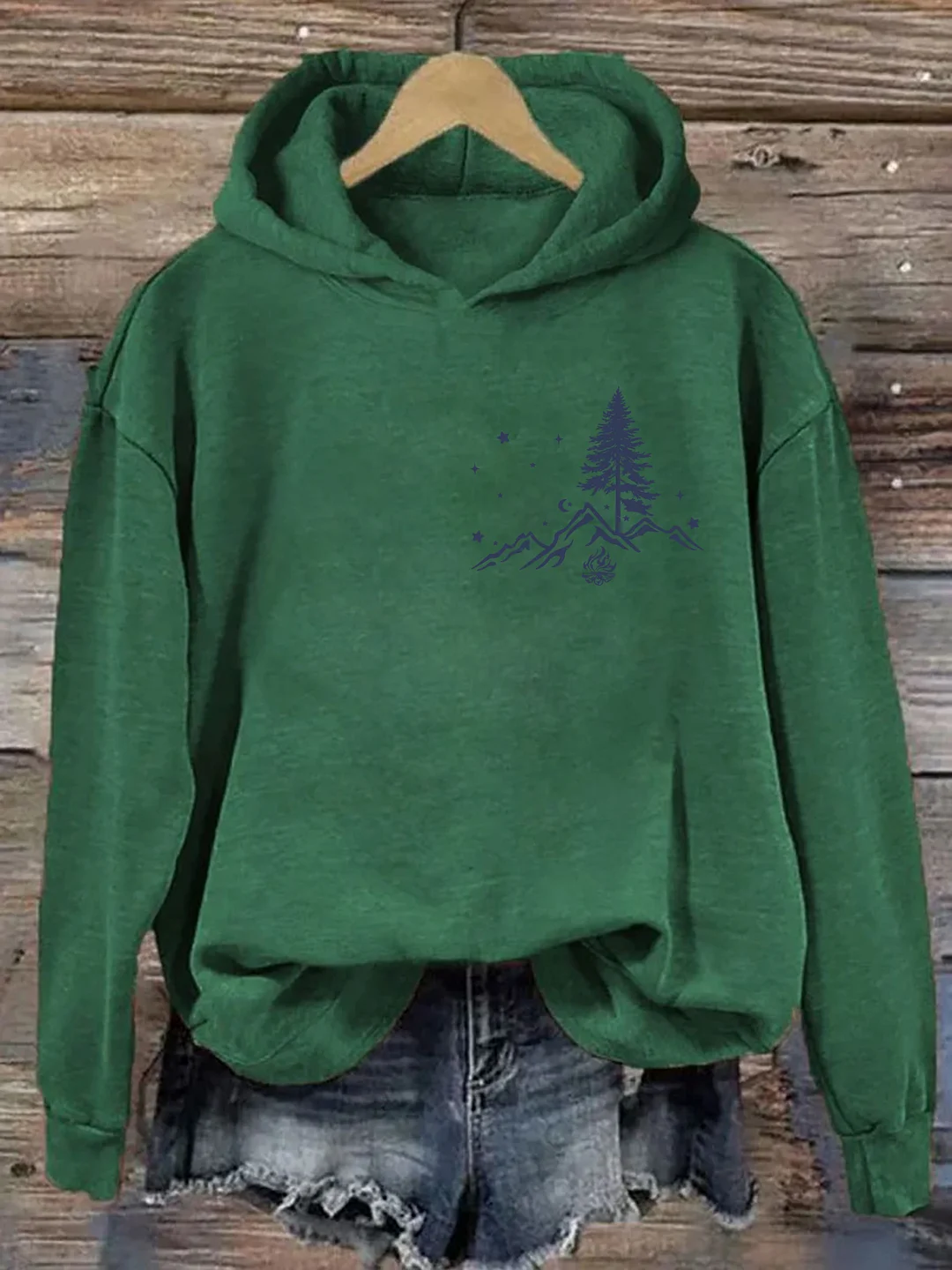 No City Lights Just Campfire Nights Hoodie