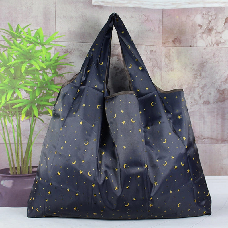 Spot Japanese Printed Environmental Bag Large 210T Supermarket Folding Shopping Bag Thickened Tote Bag Shopping Bag