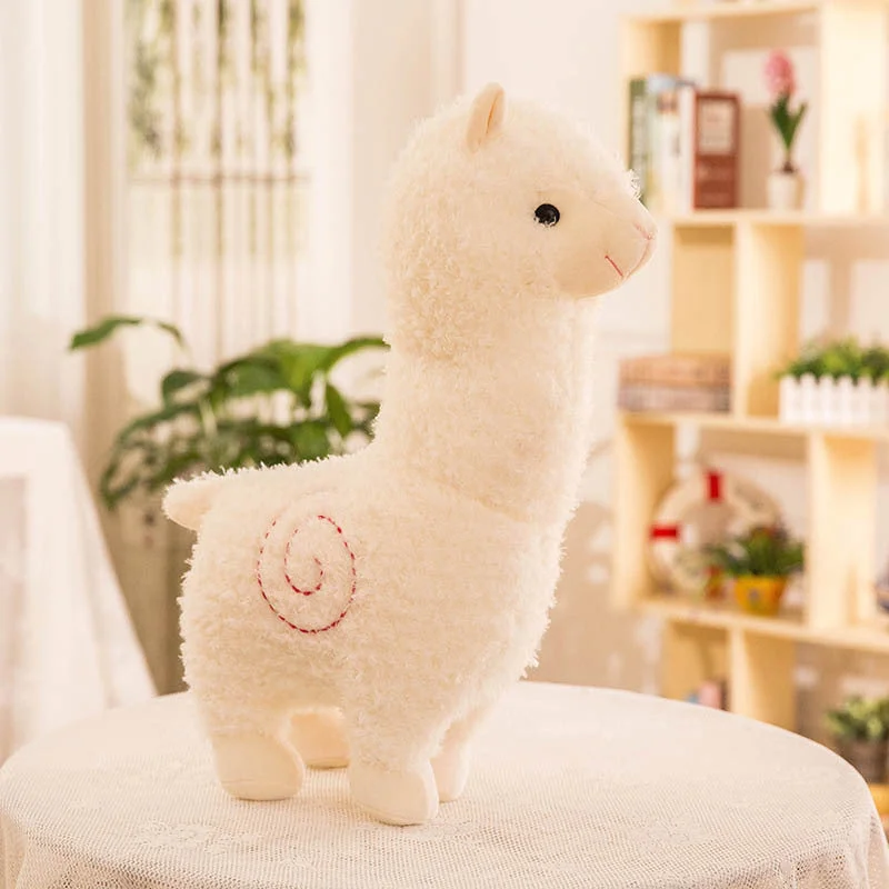 Cuteeeshop Little Alpaca Stuffed Animal Kawaii Plush Pillow Squish Toy Home Decoration