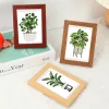 12pcs Mini Square Diamond Painting -Plant