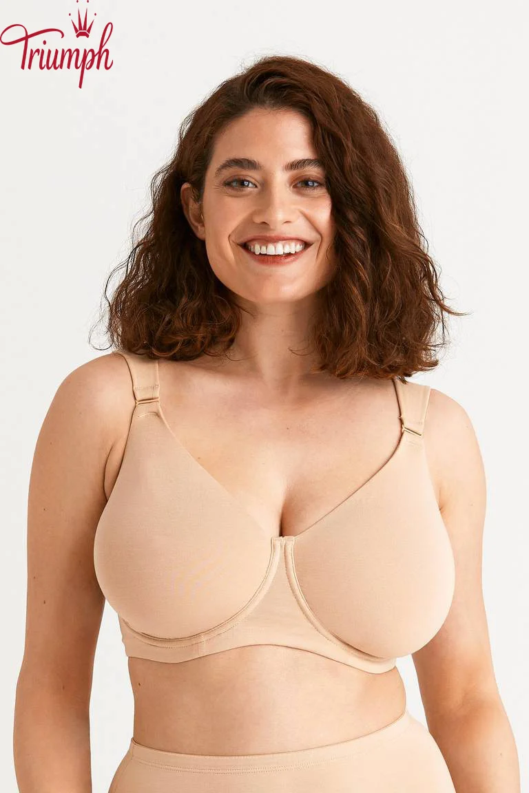 Triumph - (4 peças) Soutien de algodão com armação
