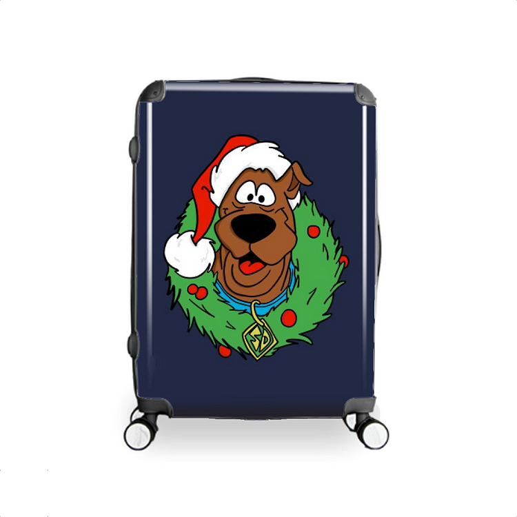 Scooby Doo In Santa Hat, Christmas Hardside Luggage