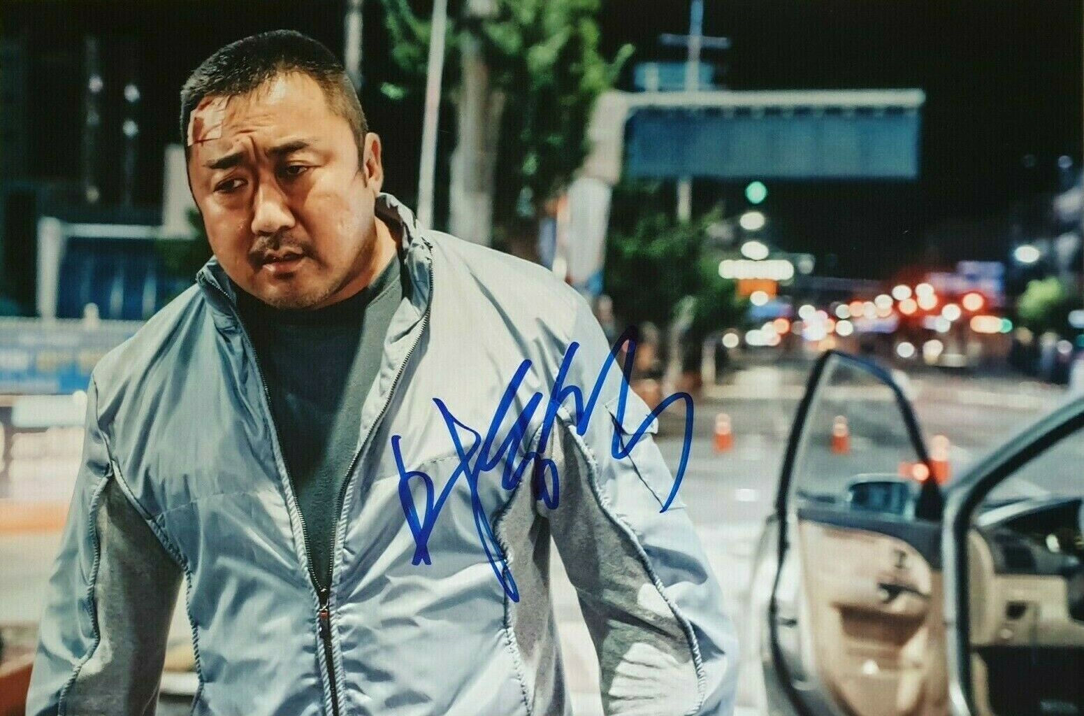 MA DONG-SEOK In-Person Signed Autographed Photo Poster painting Train To Busan Outlaws Eternals