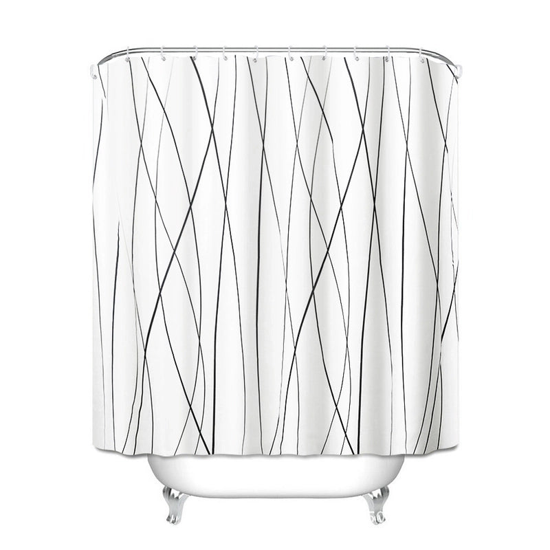 Chinoiserie Vacation Plant Polyester Shower Curtain