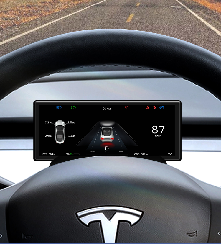 Tesla Model 3/Y Linux 6.2-inch Instrument Cluster Head-up Display