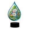DIY 5D Diamond Painting Acrylic Water Drop Flower Night Light Lamp Home Decoration Ornament Gift Kit