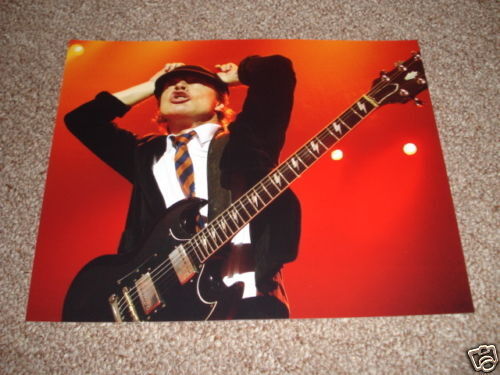 AC/DC Cool 8x10 Live Concert Photo Poster painting Angus Young #3