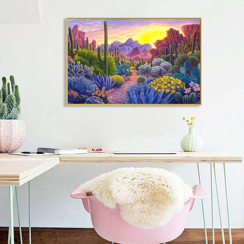 Diamond Painting - Full Round Drill - Cactus