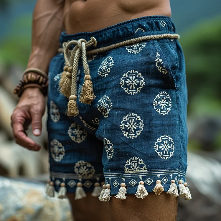 Bohemian Style Shorts Without Belt