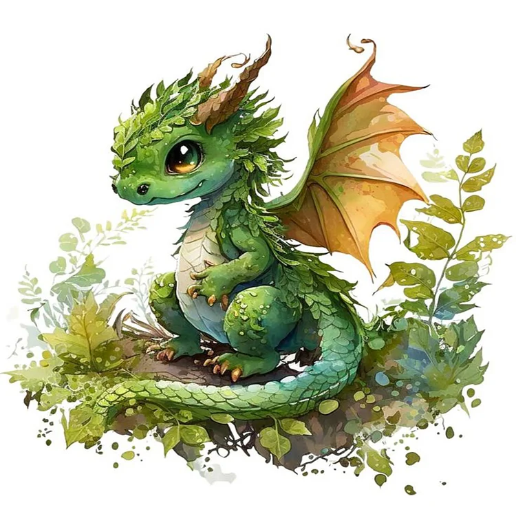 Cute Baby Dragon - Diamond Paintings 