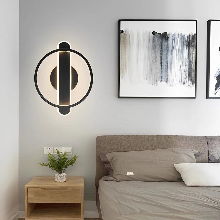 Circular Strip Creative LED Eye Care Modern Minimalist Wall Light Fixture - Appledas