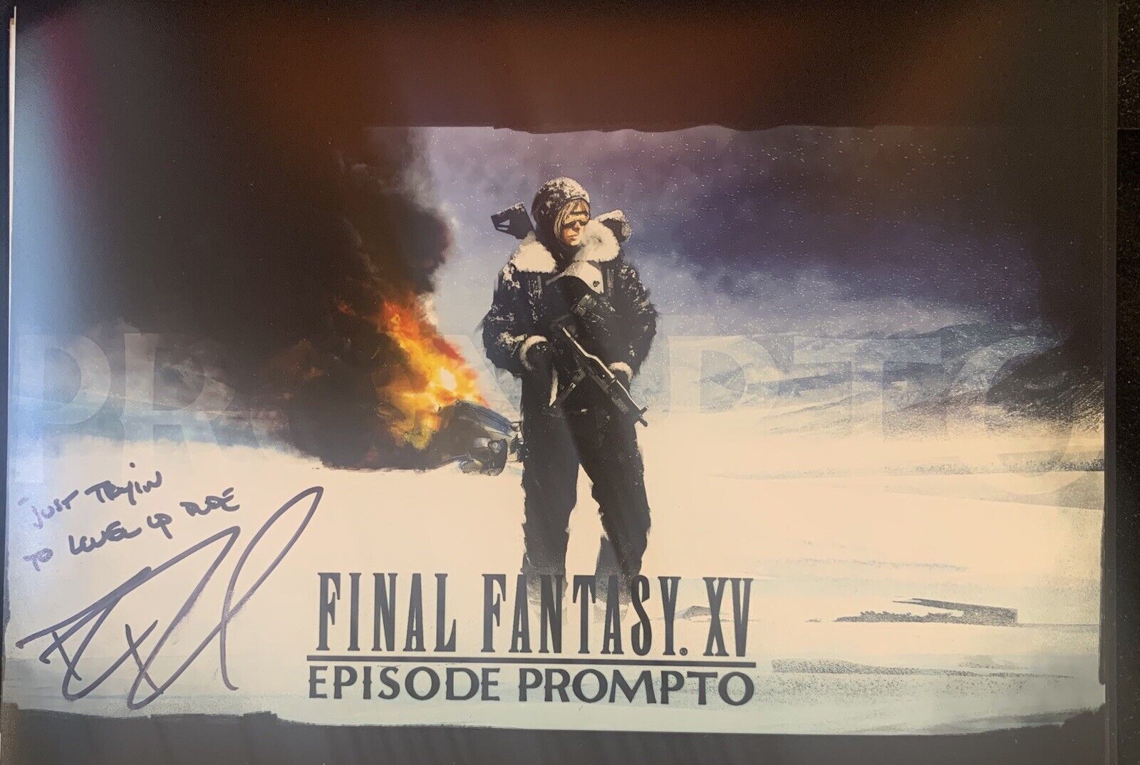 Robbie Daymond signed 8x10 Final Fantasy Video Game D4