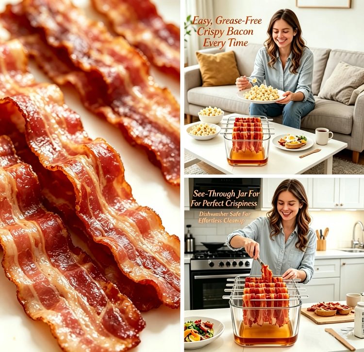 🥓 Bacon Cooker Jar &ndash; Easy, Clean 🔥