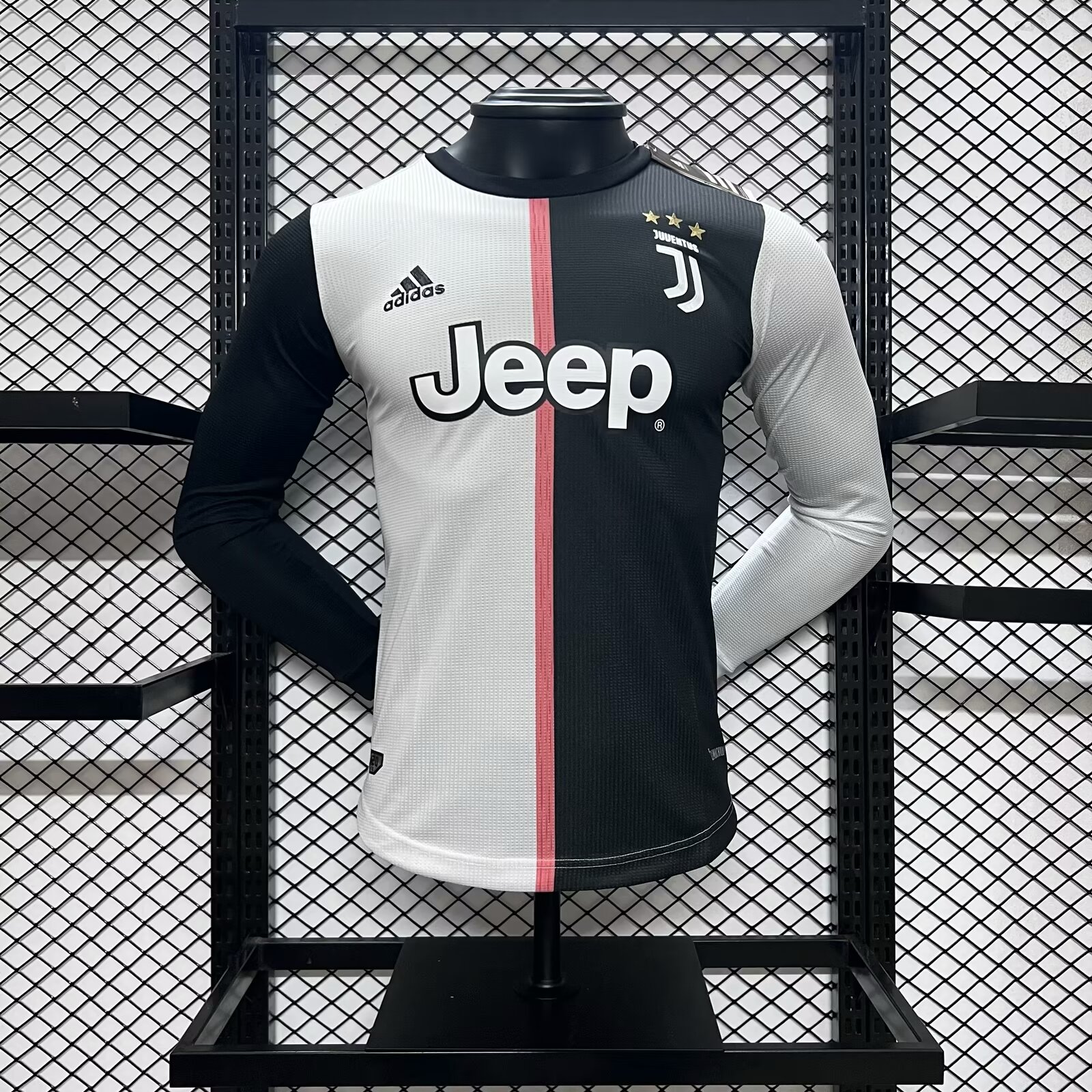 Retro Juventus 2019-20 Home Stadium Long Sleeve Jersey - Player Version