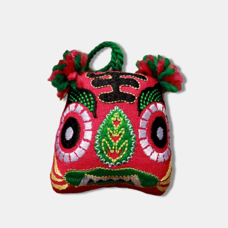 Handmade Chinese Style Embroidered Pendant Bag Car Decoration Zodiac Tiger Ornaments