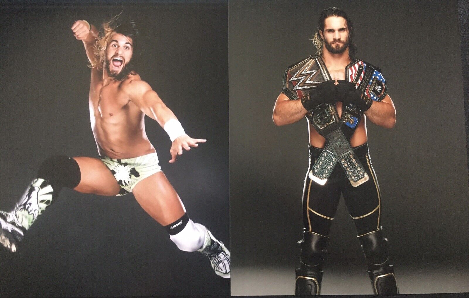 Seth Rollins 8x10 Photo Poster painting WWE : 2 prints bundle lot WWE NXT AEW