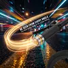 Bike Handlebar End Light Bar End Plug Warning Lights Waterproof Mountain Bike Handlebar Light Type-C Charging High-Brightness Safety Warning Lamp Night Riding Road Bikes Accessories