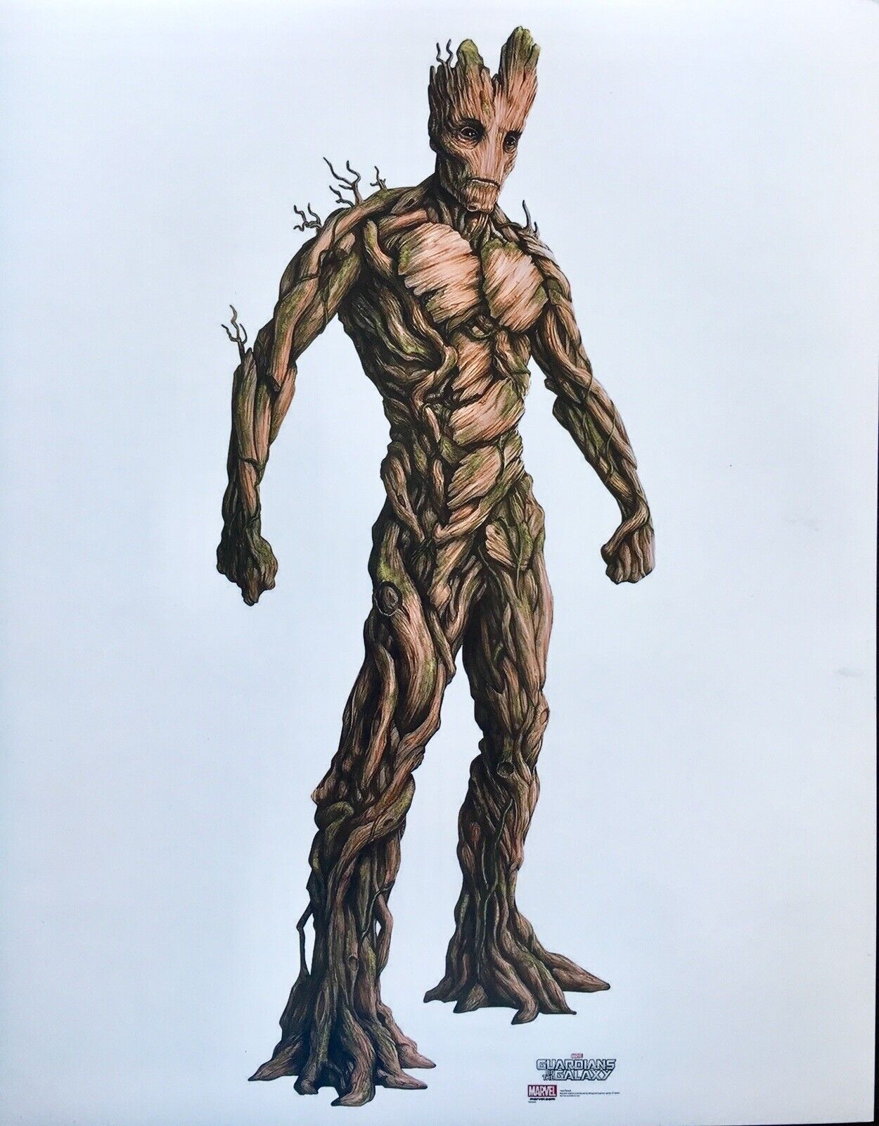 guardians of the galaxy Photo Poster painting poster GROOT MARVEL 11” X 14” Print