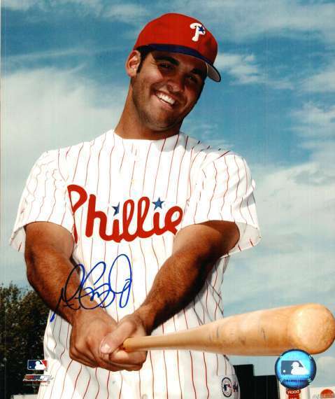 Signed 8x10 MIKE COSTANZO PHILLIES Autographed Photo Poster painting - COA