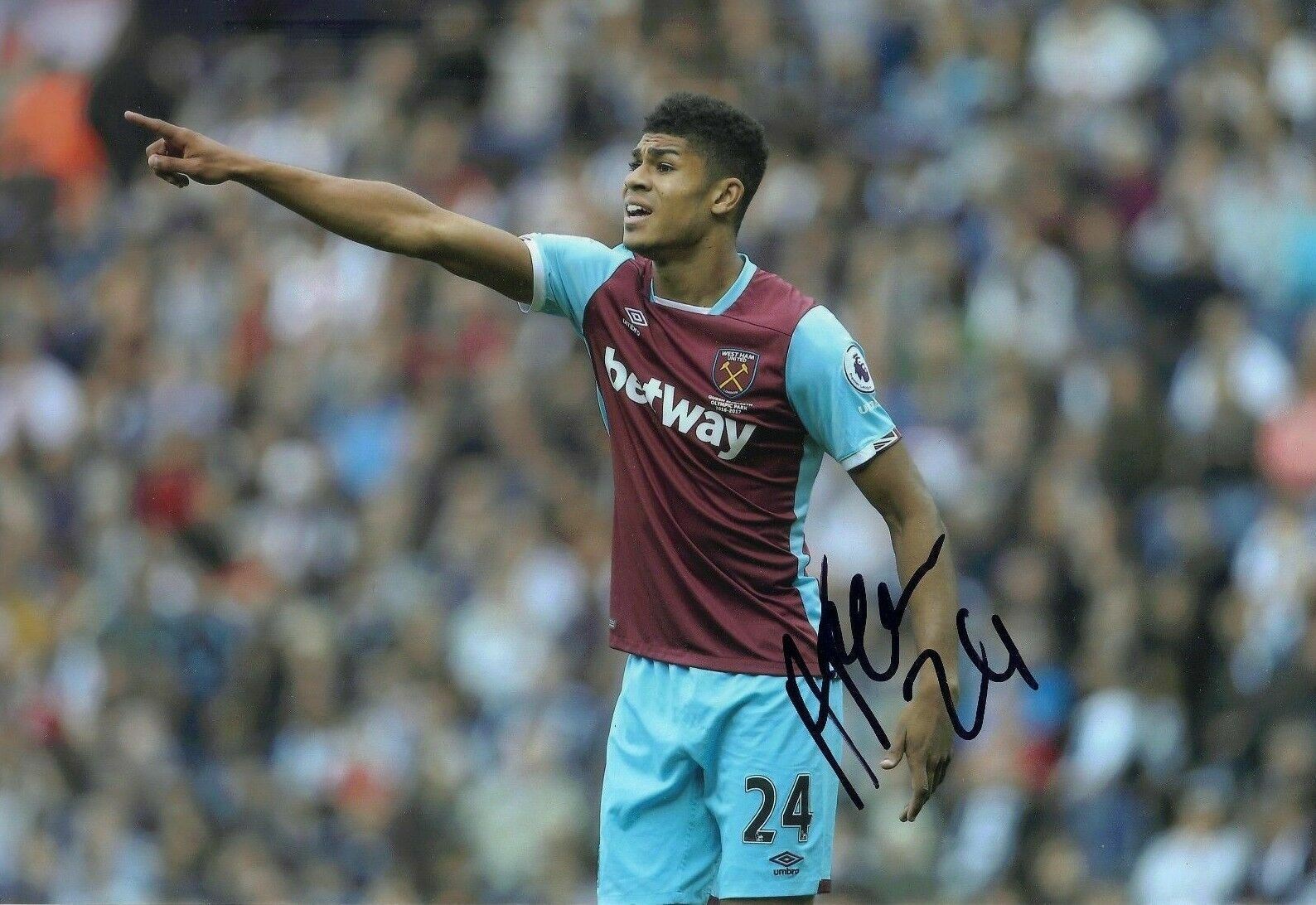 Ashley Fletcher Genuine Hand Signed 12X8 Photo Poster painting West Ham United (1843)