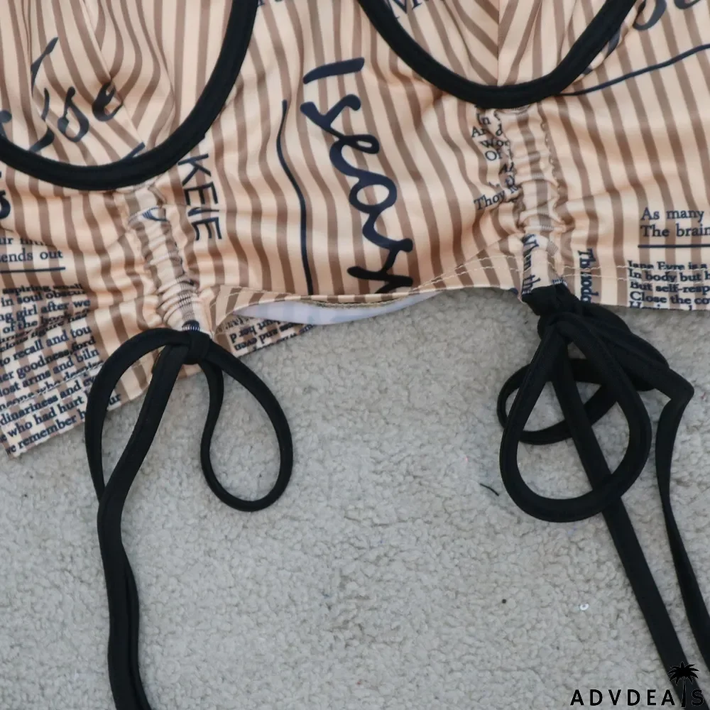 Sexy Printed Drawstring Cami Top And Pants 2 Piece Sets