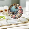 (US Local)Acrylic Special Shape Flower Honey Diamond Painting Art Clock Ornaments Kit