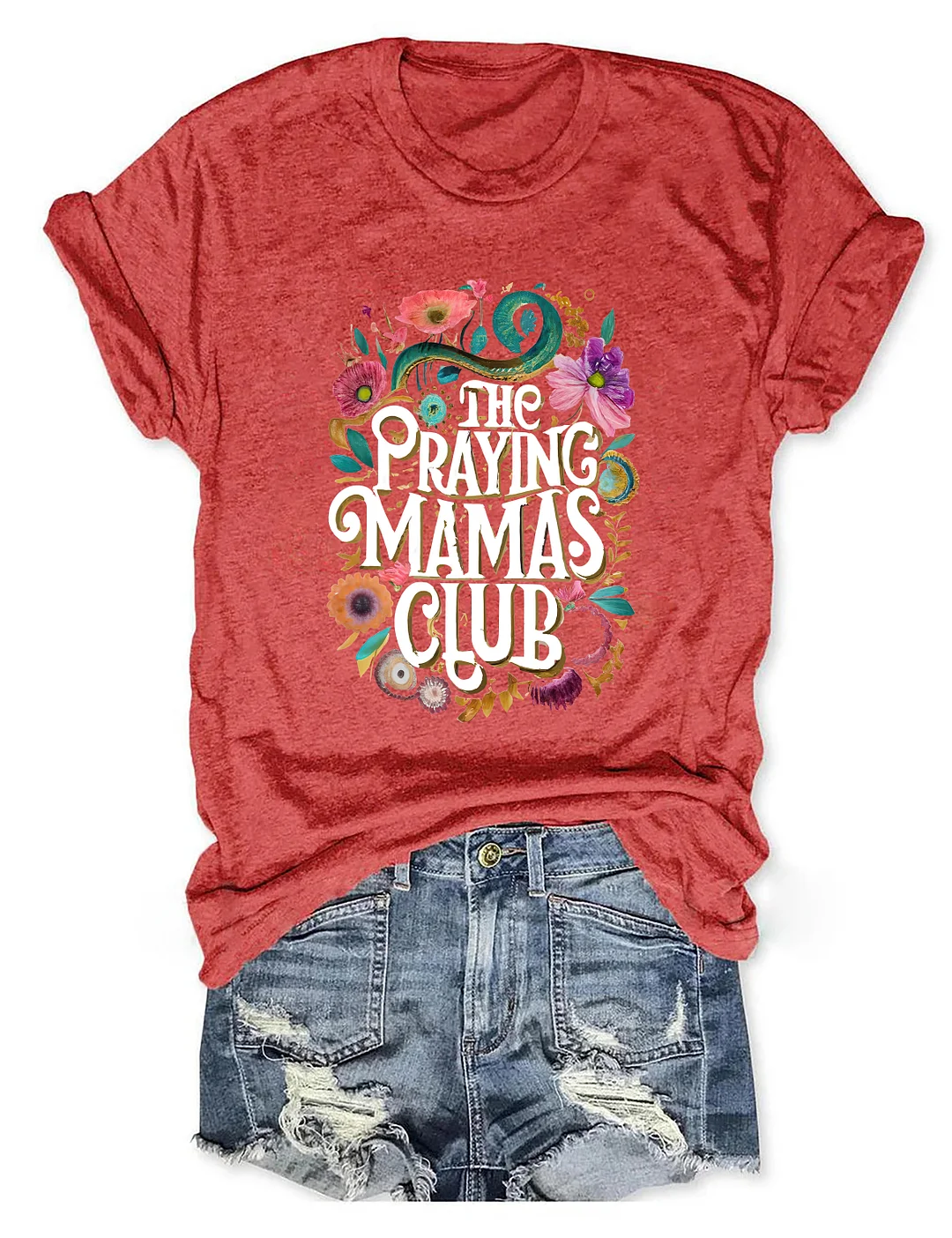 Praying MAMAS Club Christian T-shirt