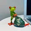 Money-Making Frog & Flower-Offering Frog Ornament  &mdash;Incorporate the ambition to make money into the ritual of life
