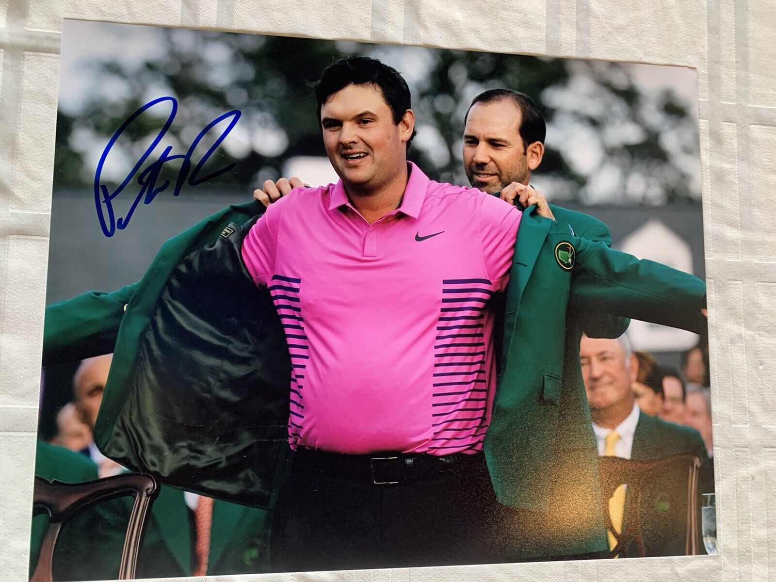 patrick reed signed 11x14 Photo Poster painting Auto