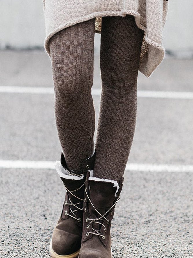 Plus size thick warm leggings Casual  Leggings