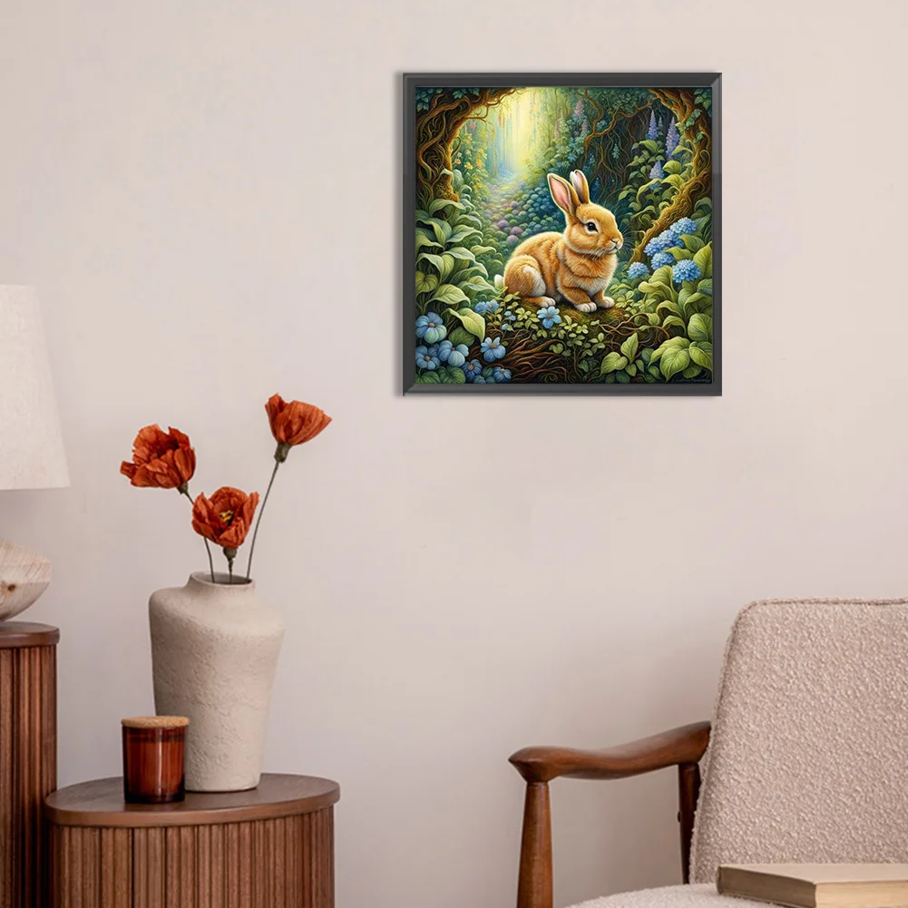 Diamond Painting - Full Round Drill - Rabbit(Canvas|30*30cm)